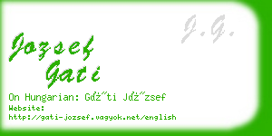 jozsef gati business card